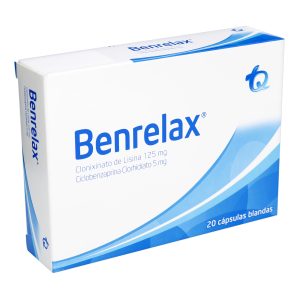 BENRELAX 125 MG + 5 MG 20 CAPSULAS
