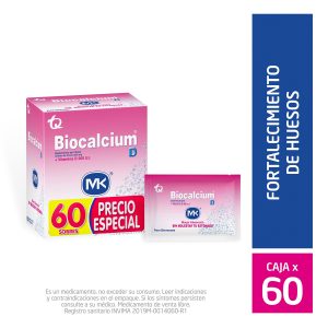 BIOCALCIUM D POLVO 500 MG 60 SBS P.ESPEC
