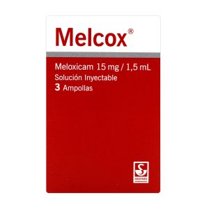 MELCOX 15 MG 1.5 ML 3 AMPOLLAS