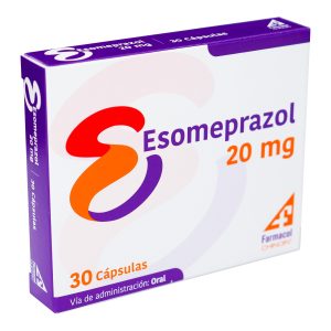 ESOMEPRAZOL 20 MG 30 CAPSULAS