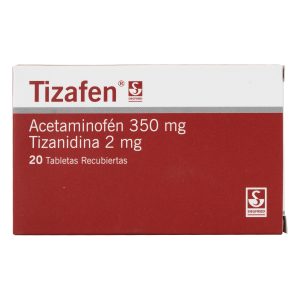 TIZAFEN 350/2MG 20 TABLETAS