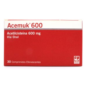 ACEMUK 600MG 30 TABLETAS EFERVECENTES